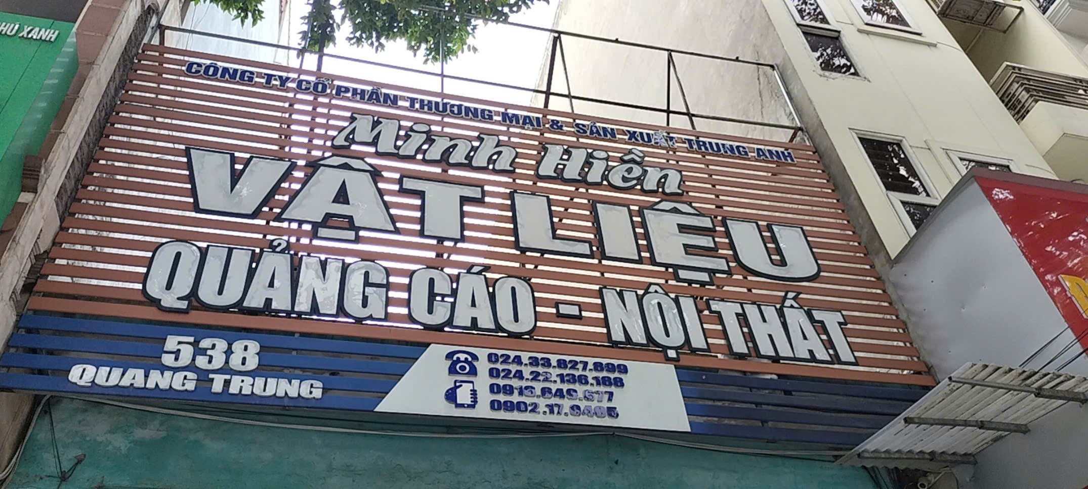 Vật liệu quảng cáo Minh hiền